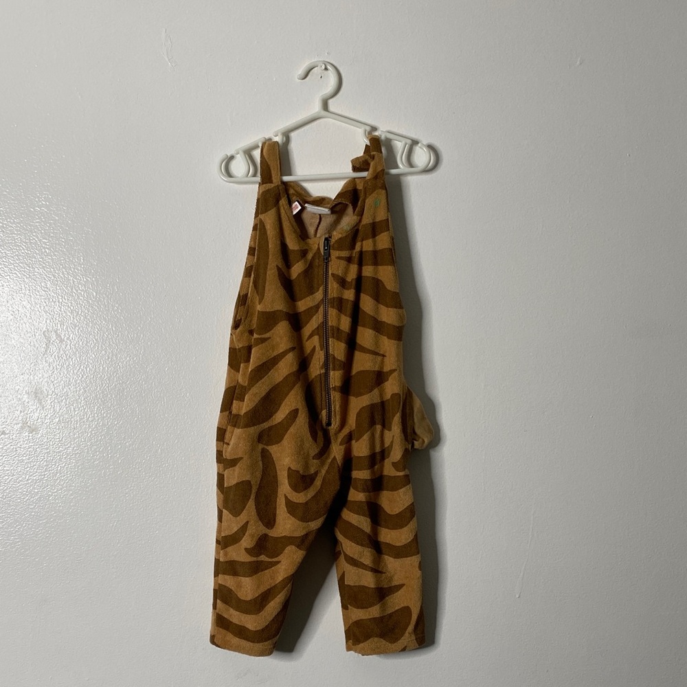 Women's Brown Patterned Jumpsuit